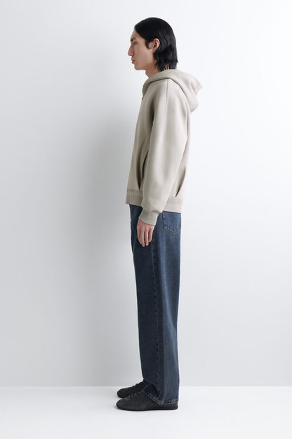 PIQUÉ ZIP-UP HOODIE