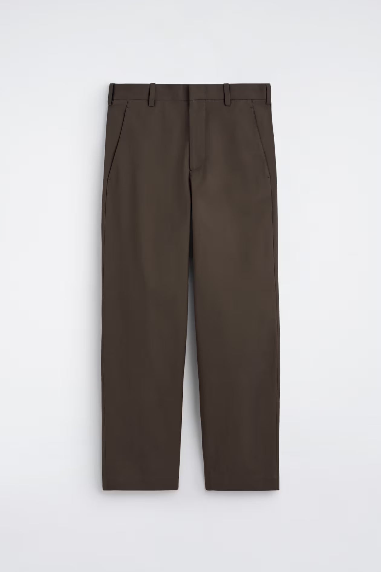 COTTON WIDE-LEG PANTS