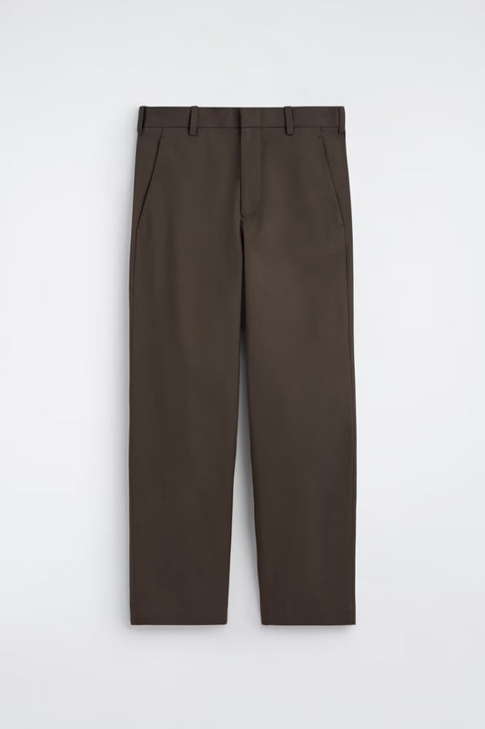 COTTON WIDE-LEG PANTS