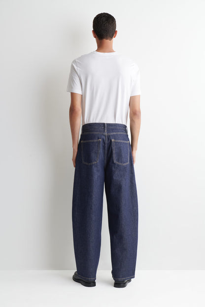 RELAXED-FIT BARREL-LEG JEANS