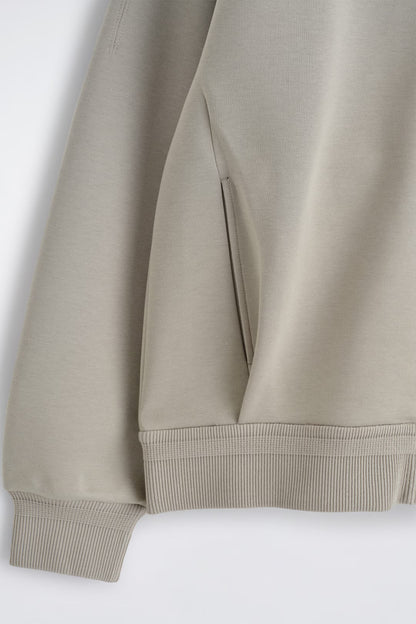 PIQUÉ ZIP-UP HOODIE