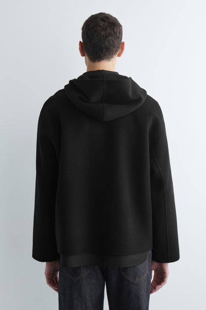 WOOL ZIP-UP HOODIE