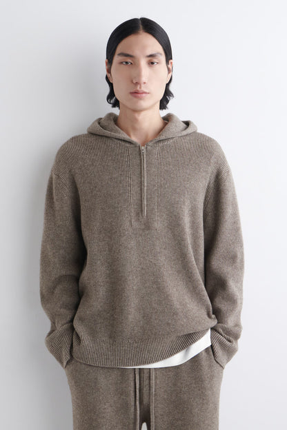 MERINO-YAK ZIP-UP HOODIE