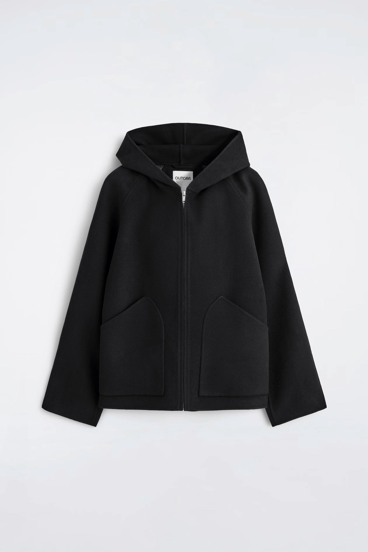 WOOL ZIP-UP HOODIE