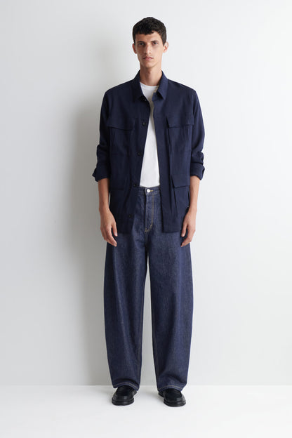 RELAXED-FIT BARREL-LEG JEANS